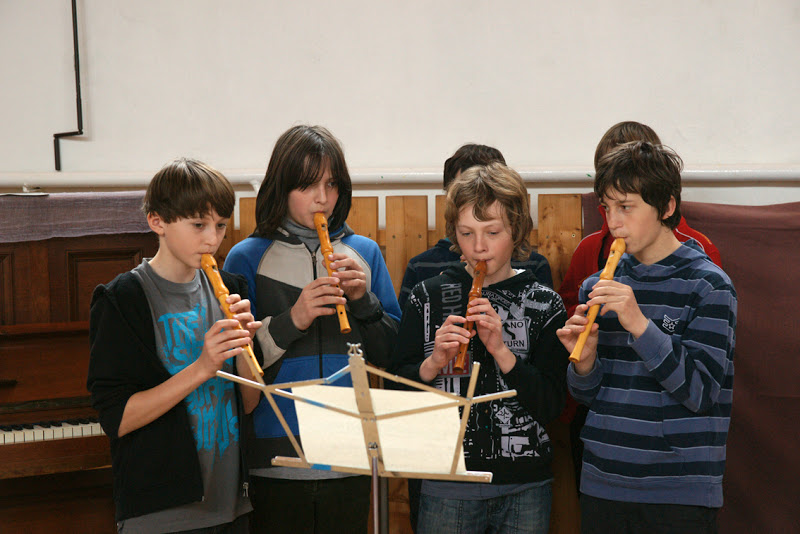 šiestackí flautisti